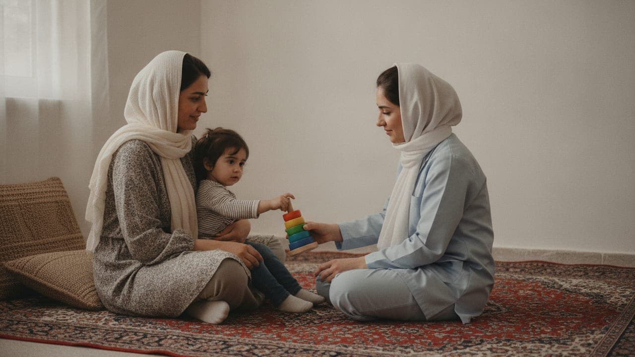 عادت دادن کودک به پرستار؛ راهنمای قدمبهقدم والدین